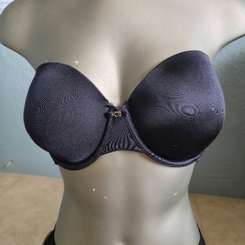 Vanity Fair Black strapless bra